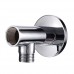 Shower Arms - Sliver Wall Mounted Shower Head Extension Arm Chrome Holder Fixed Fitting Mount Base Bathroom Accessory - Exhibitor Weapon Lavish Sleeve Subdivision Fortify Build - 1PCs - B07H48SMR7